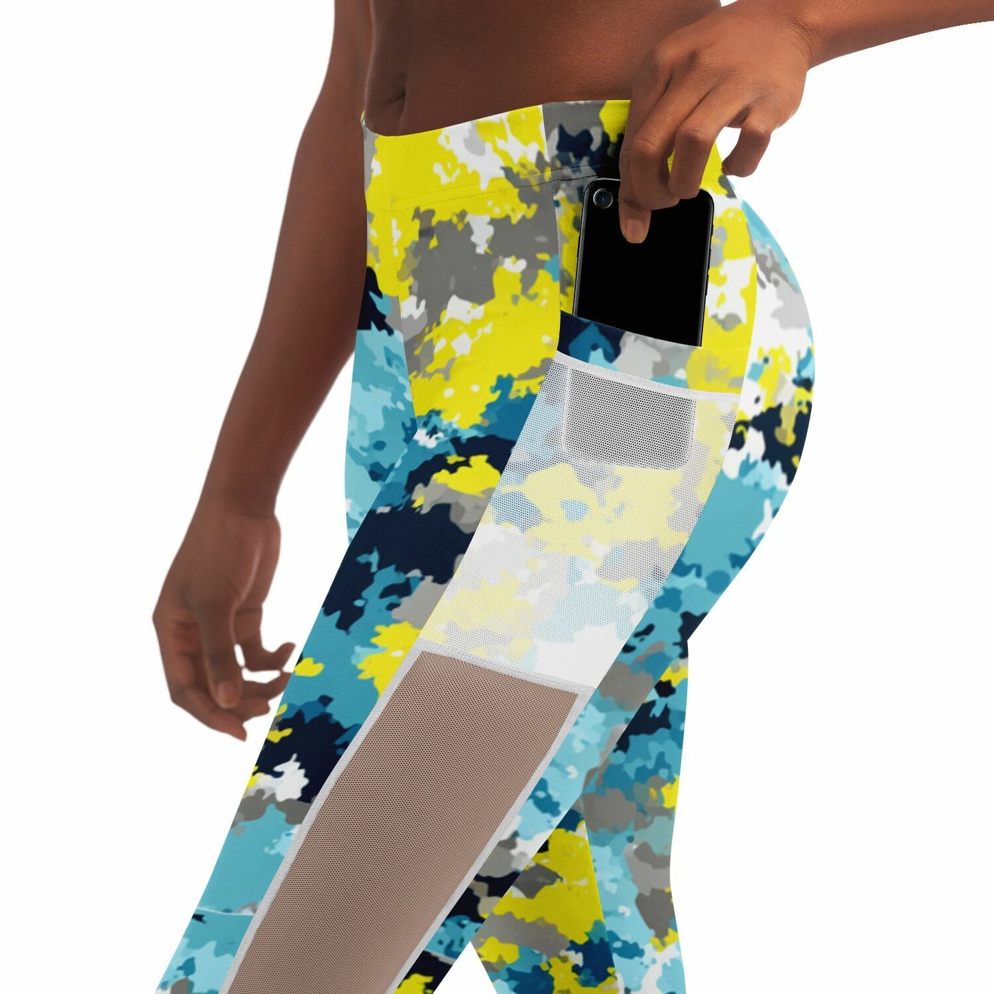 Mesh Pocket Legging - AOP