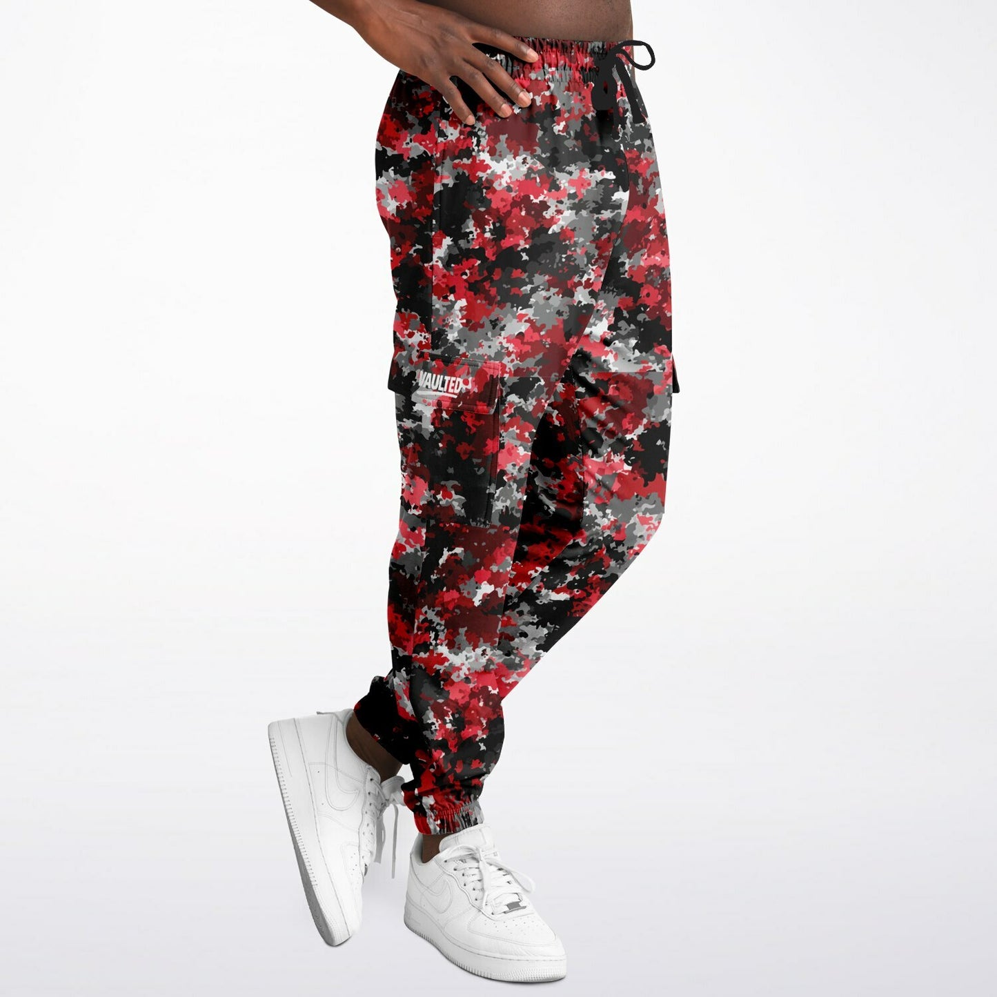 Vaulted Code Red Camo Cargo Sweatpants - AOP