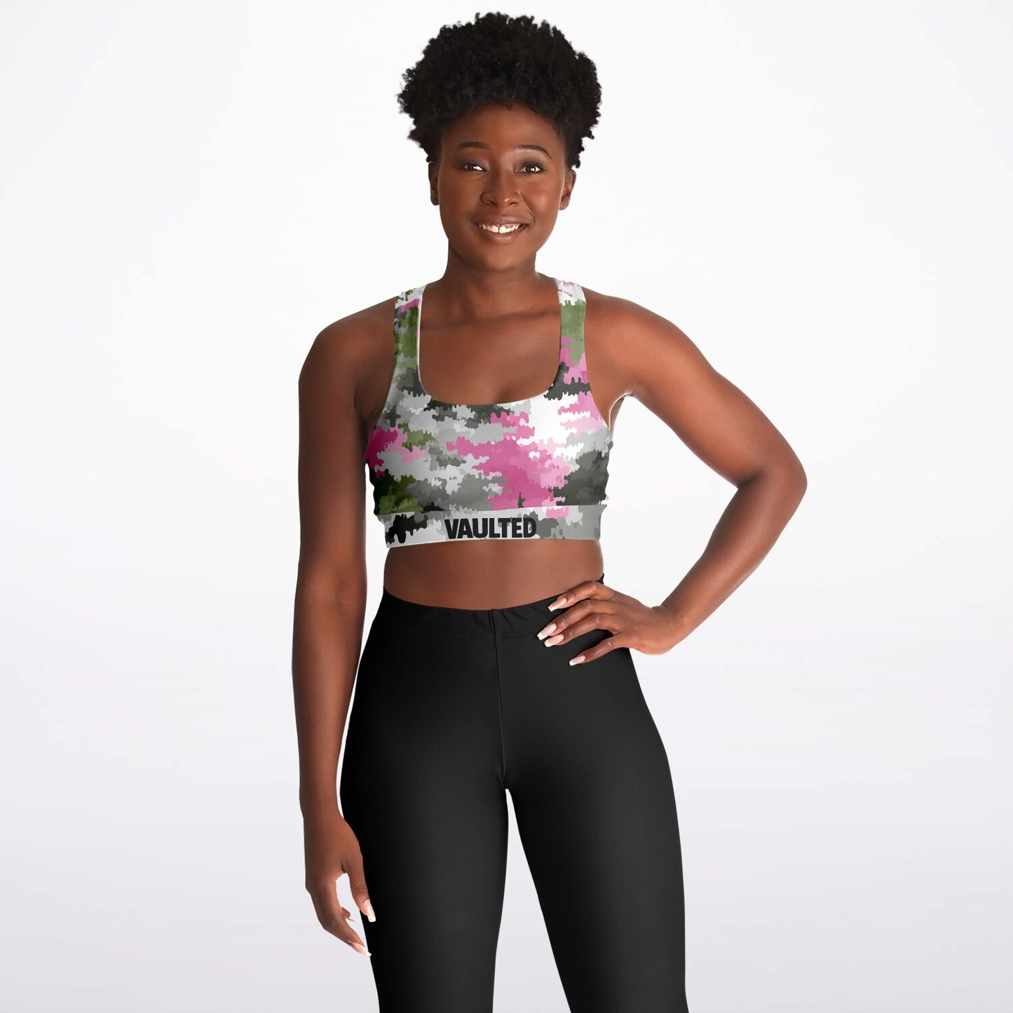 Padded Sports Bra - AOP