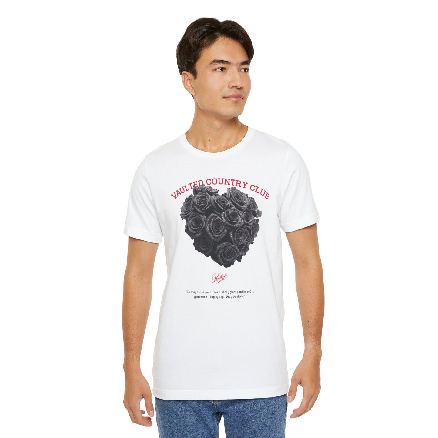 Romantic Floral Tee, Aesthetic T-Shirt for Couples, Gift for Her, Heart Design Top, Casual Wear, Valentines Day, Streetwear, Graphic Tee