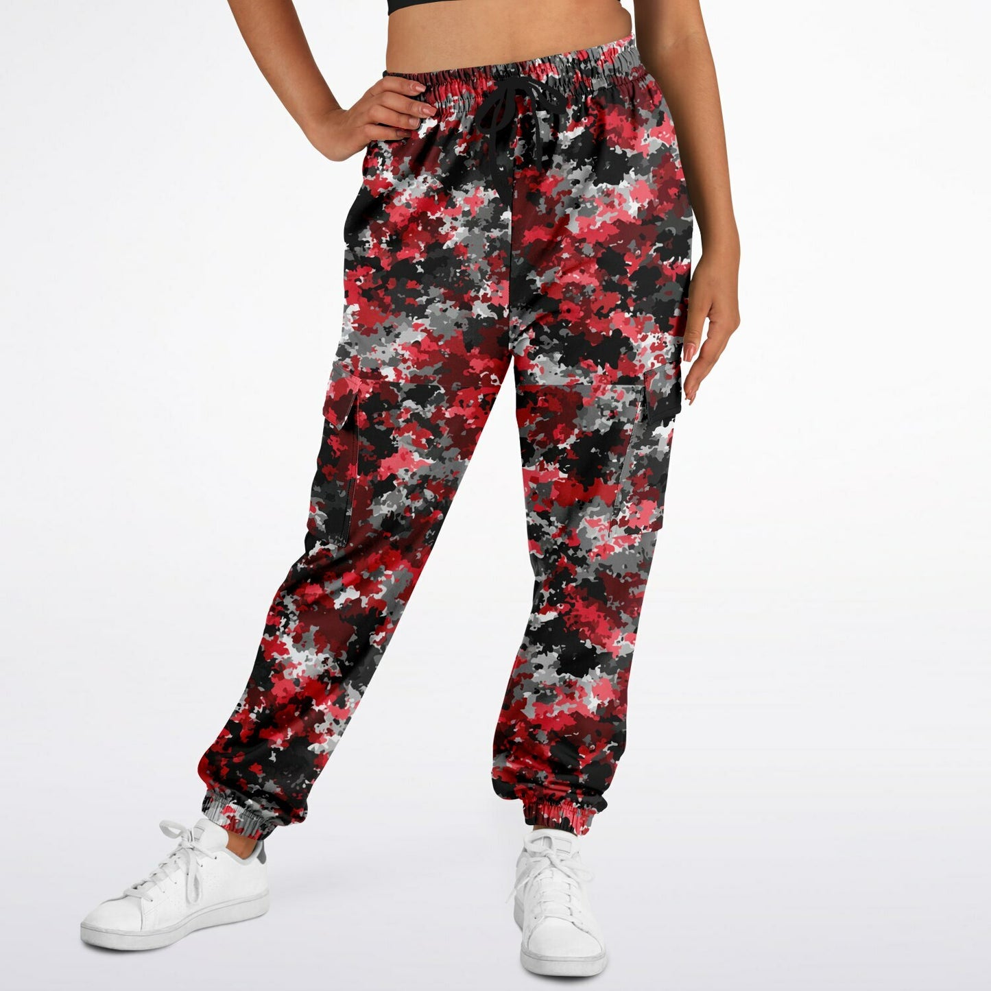 Vaulted Code Red Camo Cargo Sweatpants - AOP