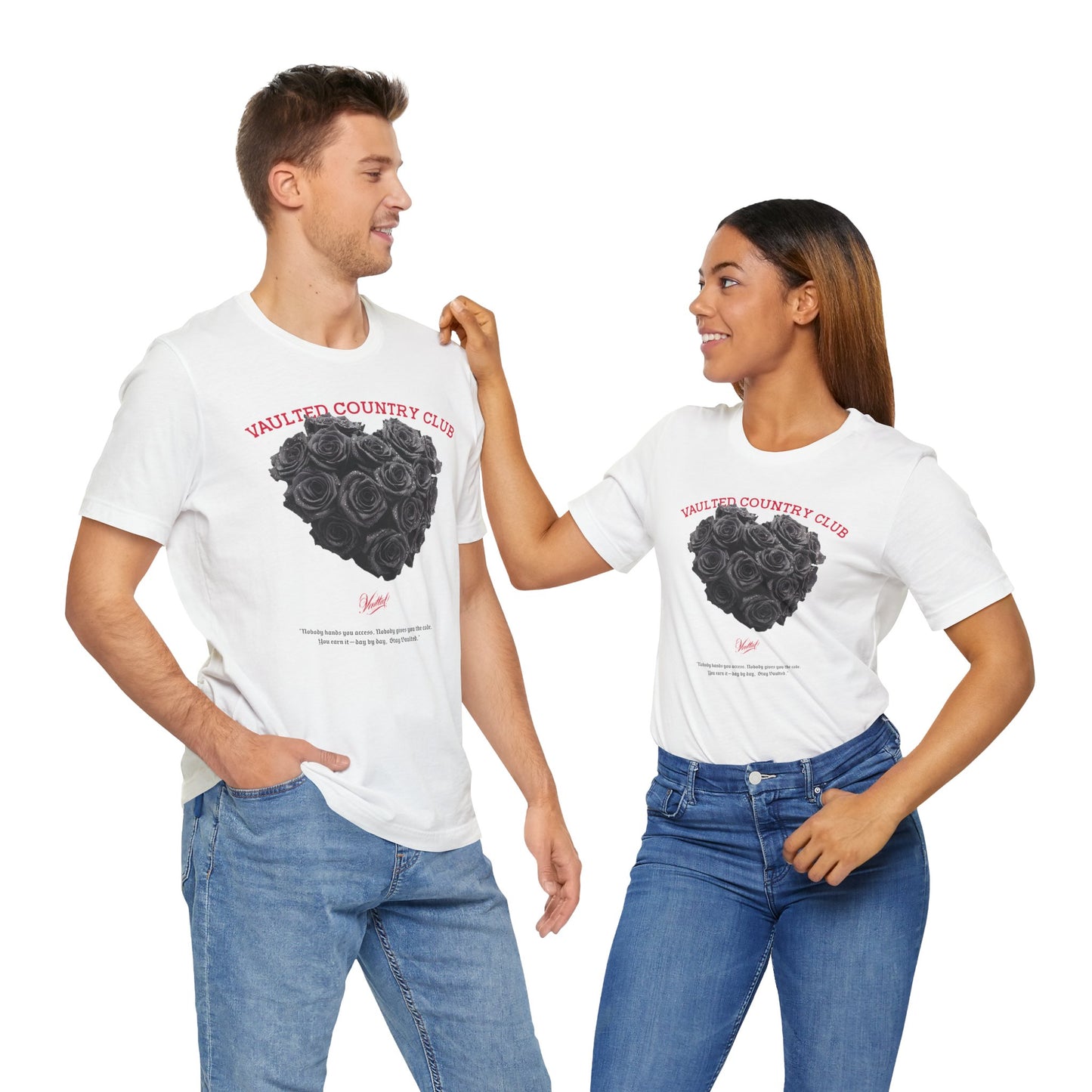 Romantic Floral Tee, Aesthetic T-Shirt for Couples, Gift for Her, Heart Design Top, Casual Wear, Valentines Day, Streetwear, Graphic Tee