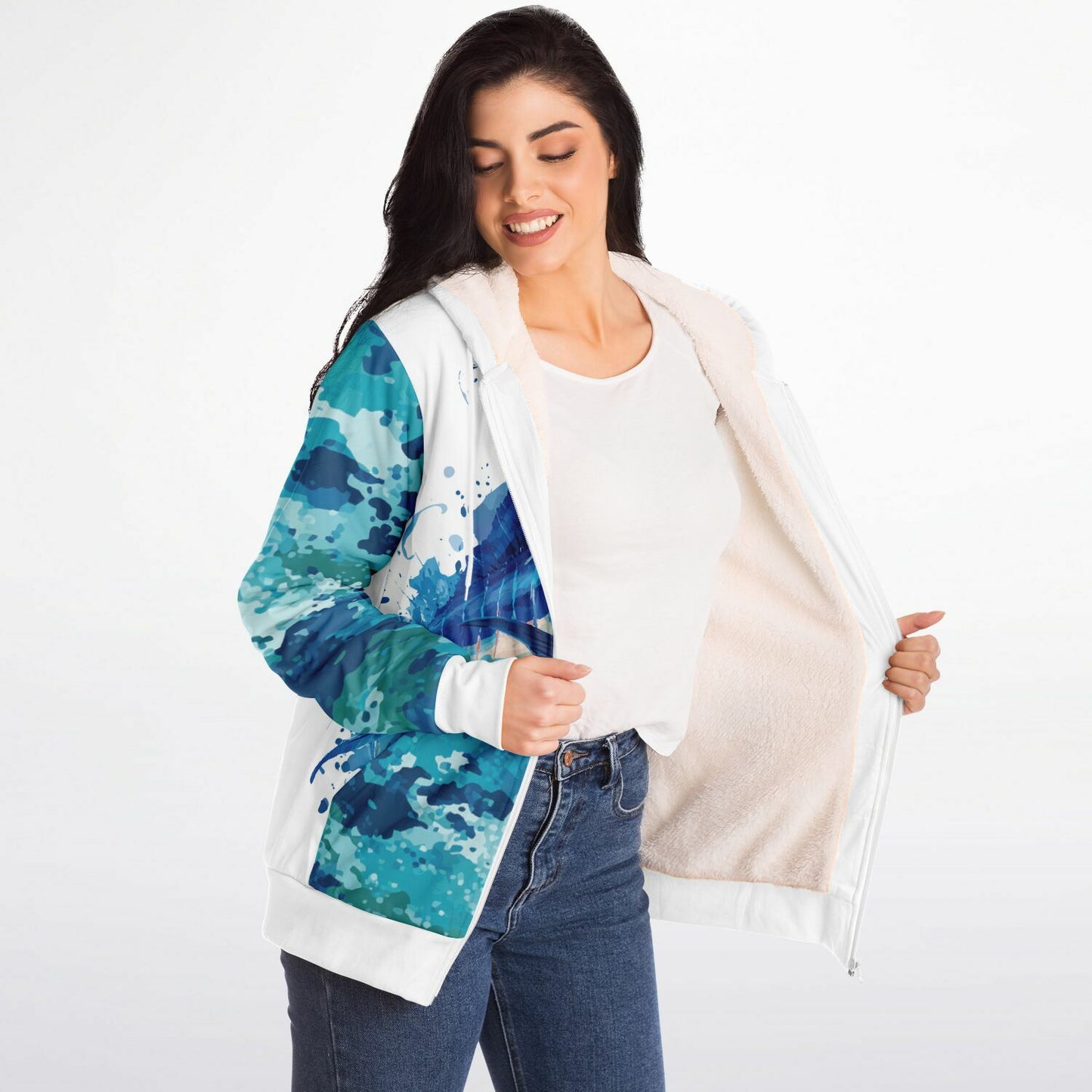 Marlin Microfleece Ziphoodie - AOP