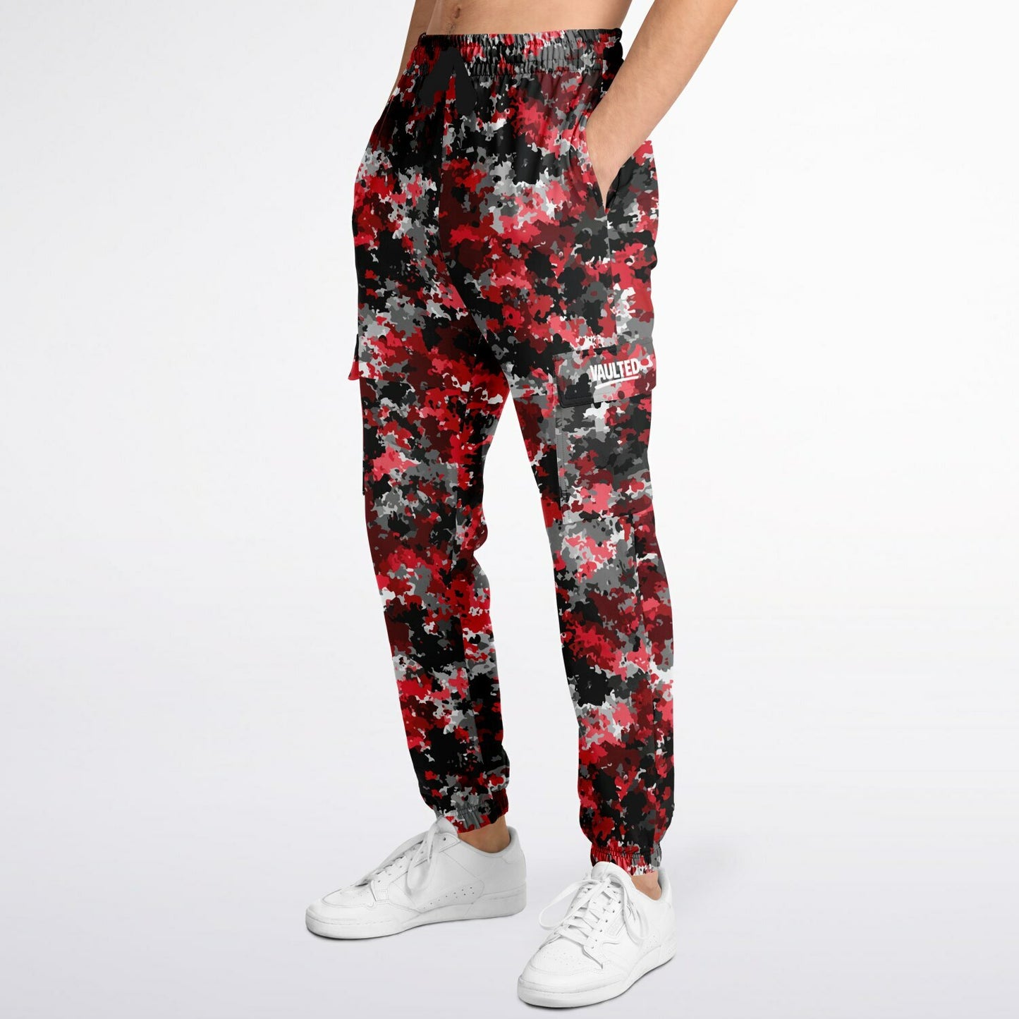 Vaulted Code Red Camo Cargo Sweatpants - AOP