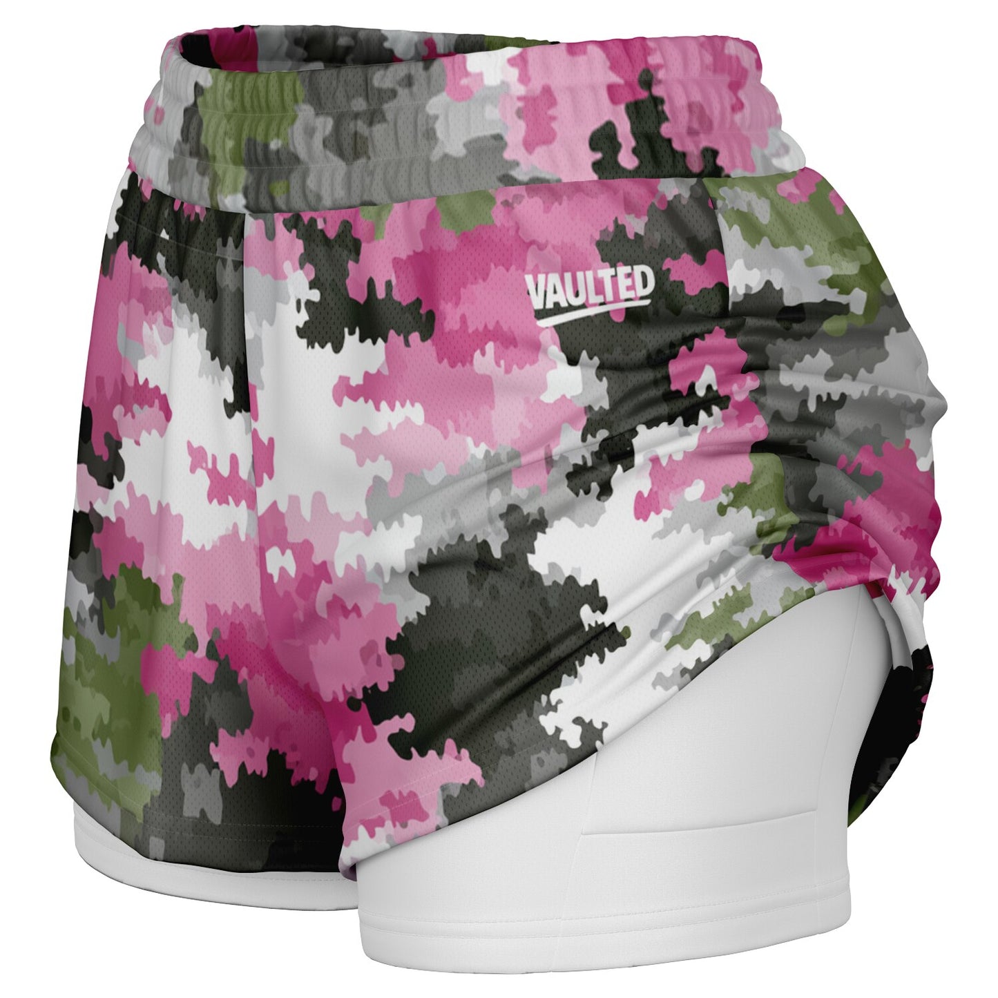 Rose ops Women's 2-in-1 Shorts - AOP
