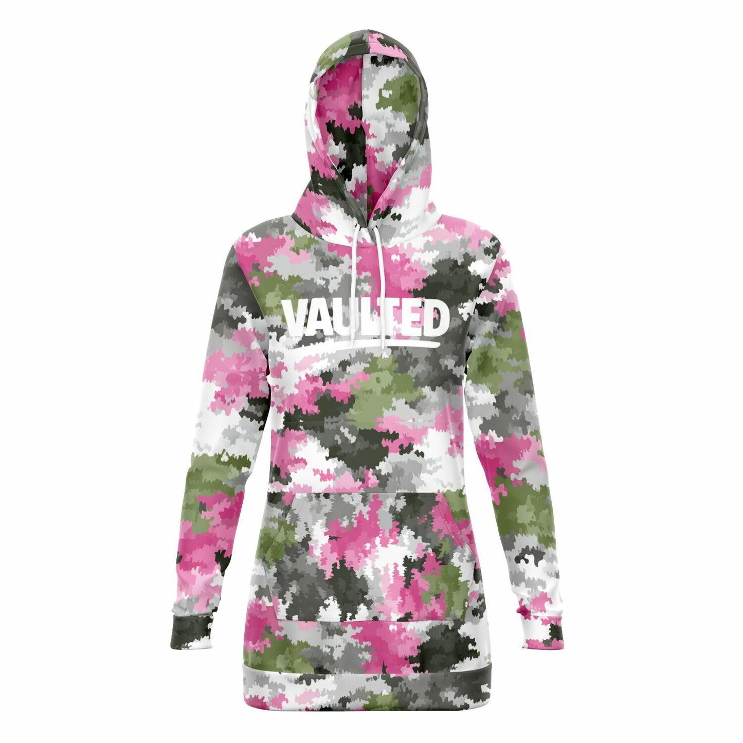 Athletic Rose Ops Longline Hoodie - AOP