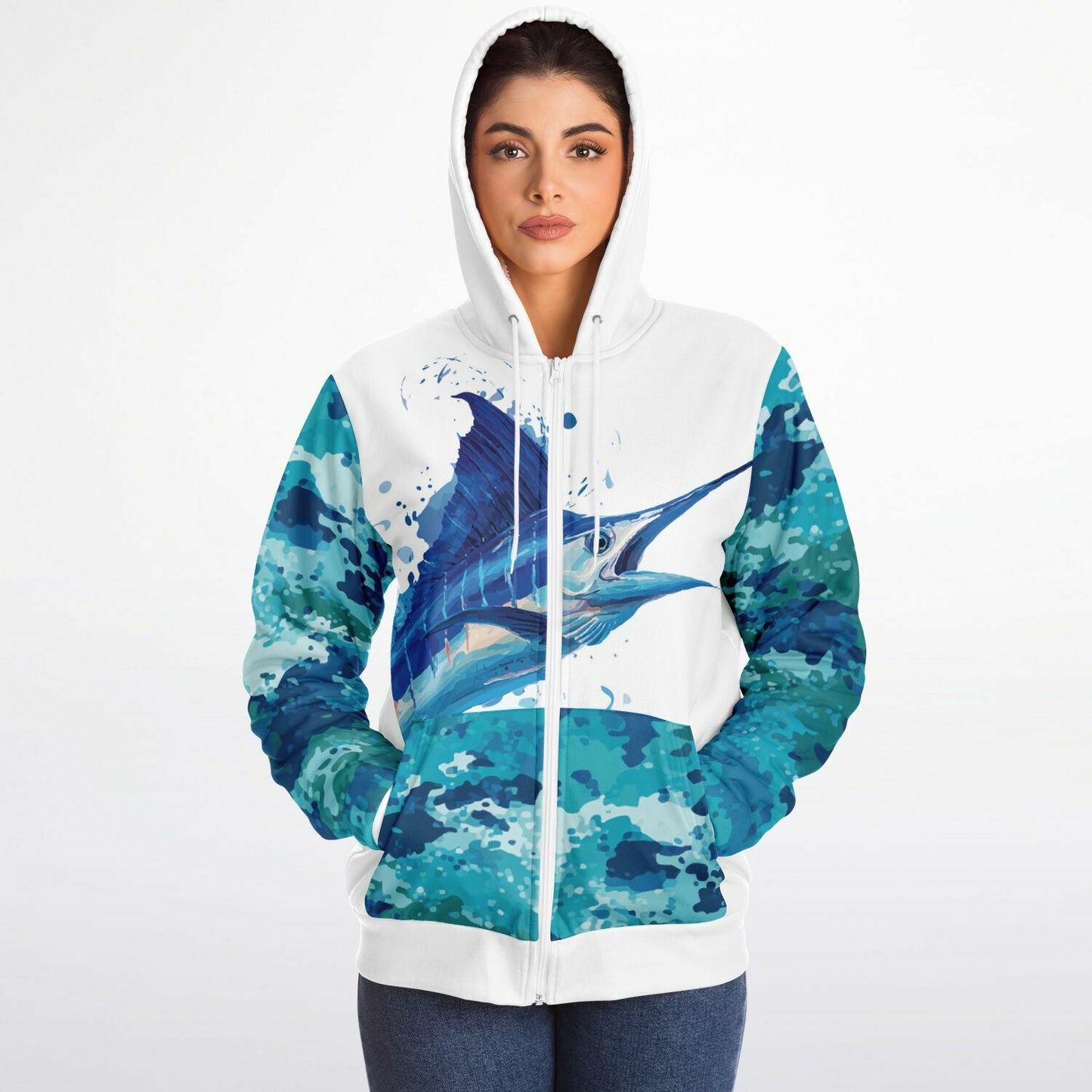 Marlin Microfleece Ziphoodie - AOP