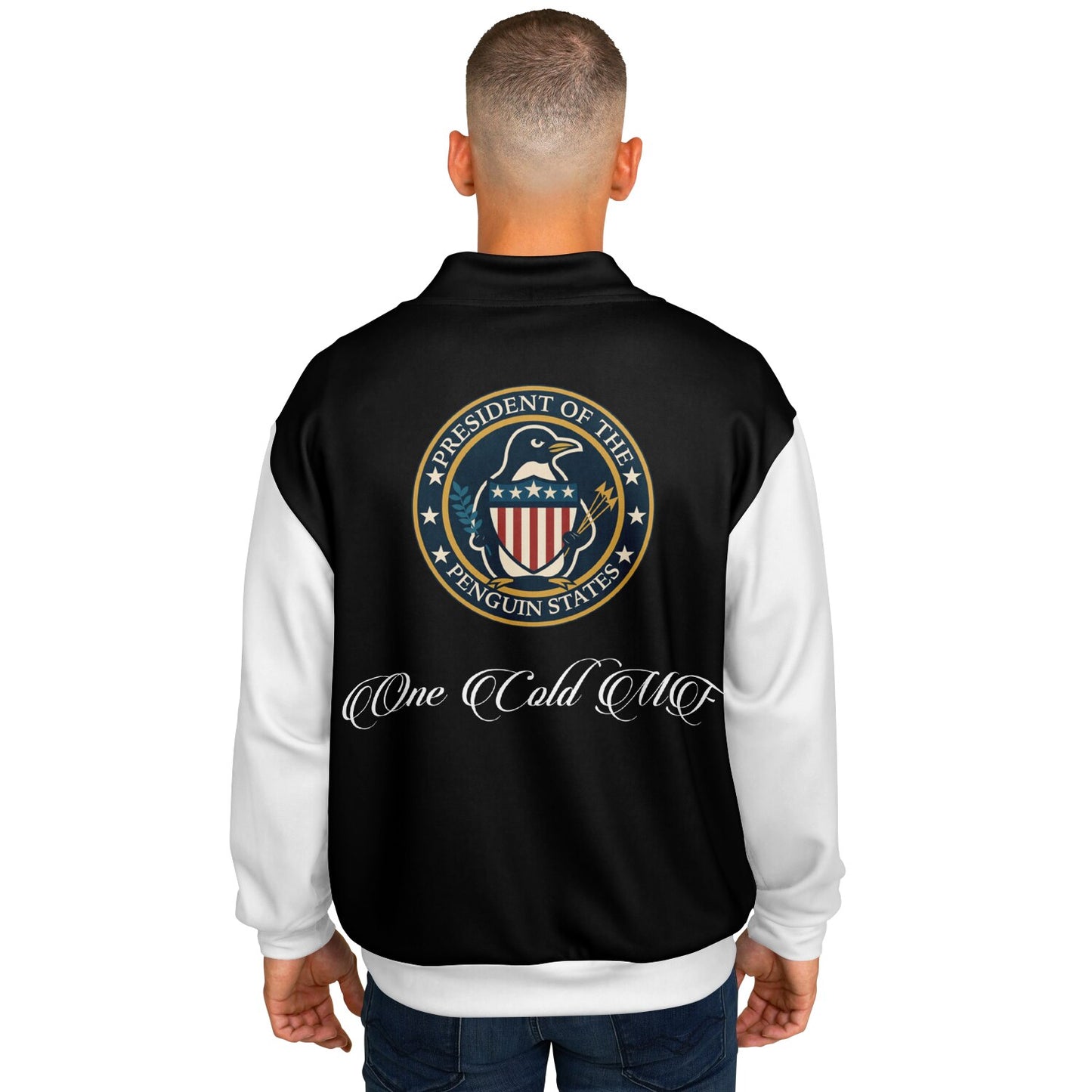 President of the Penguin States Baseball Jacket - AOP