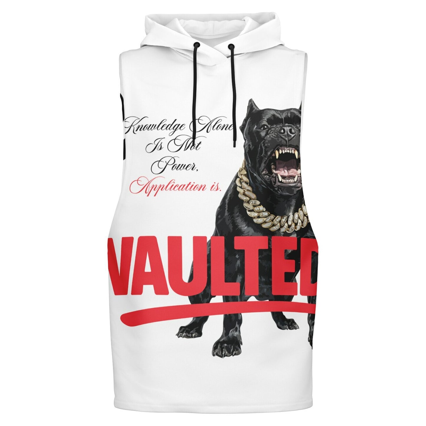 Fashion Drop Armhole Hoodie - AOP