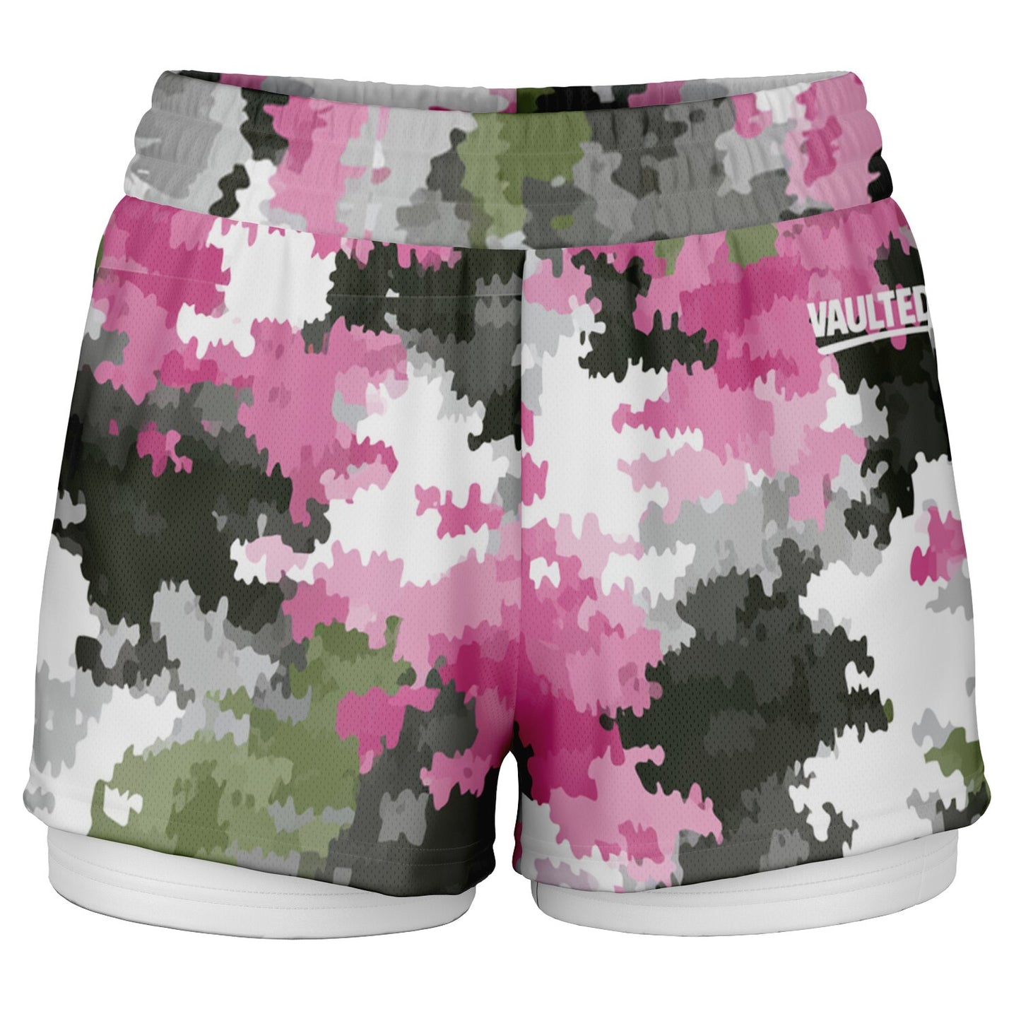 Rose ops Women's 2-in-1 Shorts - AOP