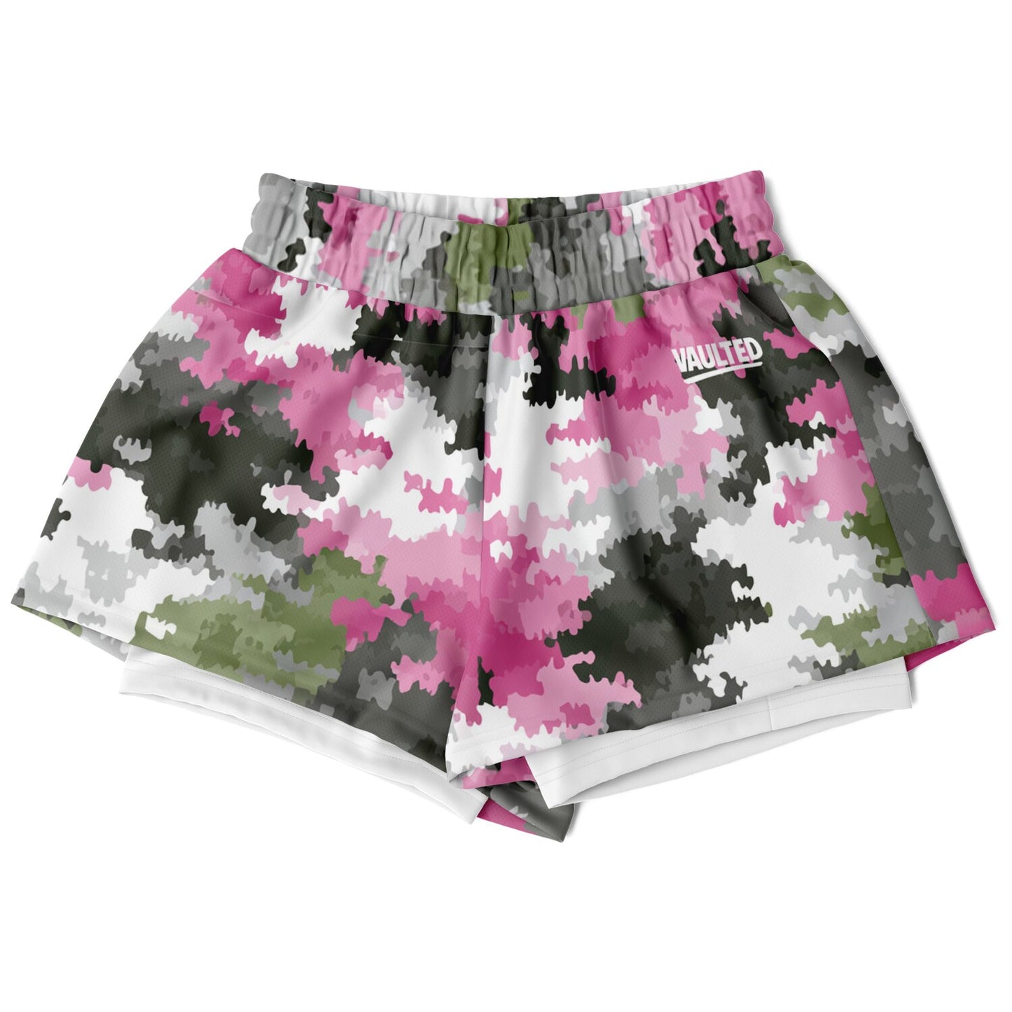 Rose ops Women's 2-in-1 Shorts - AOP
