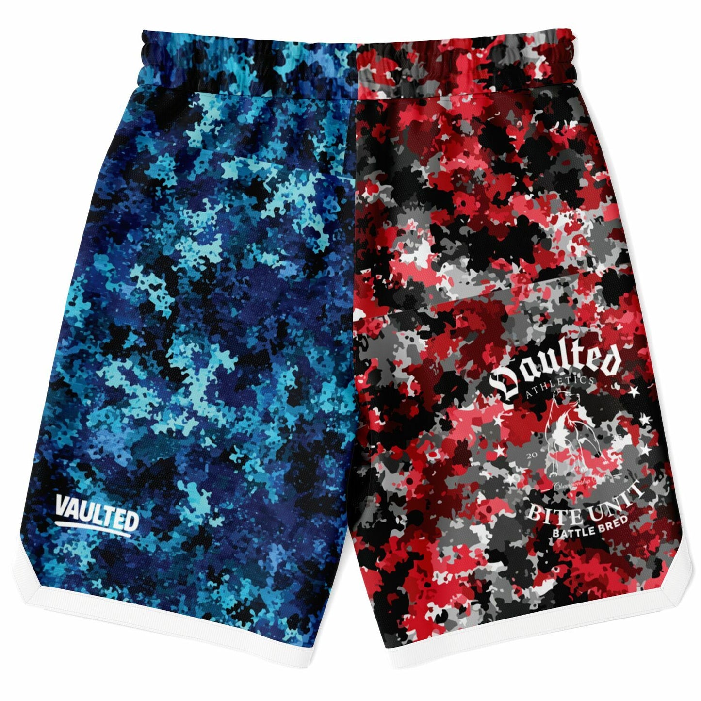 Vaulted Bite Unit Camo Basketball Shorts – Championship Series Edition