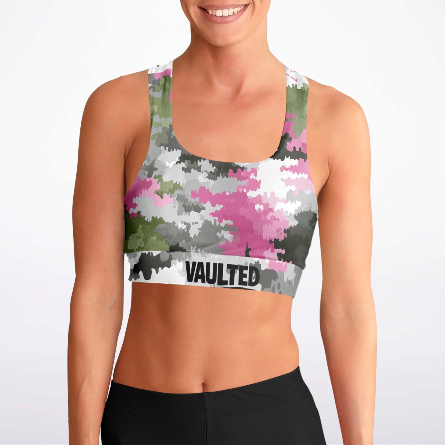 Padded Sports Bra - AOP