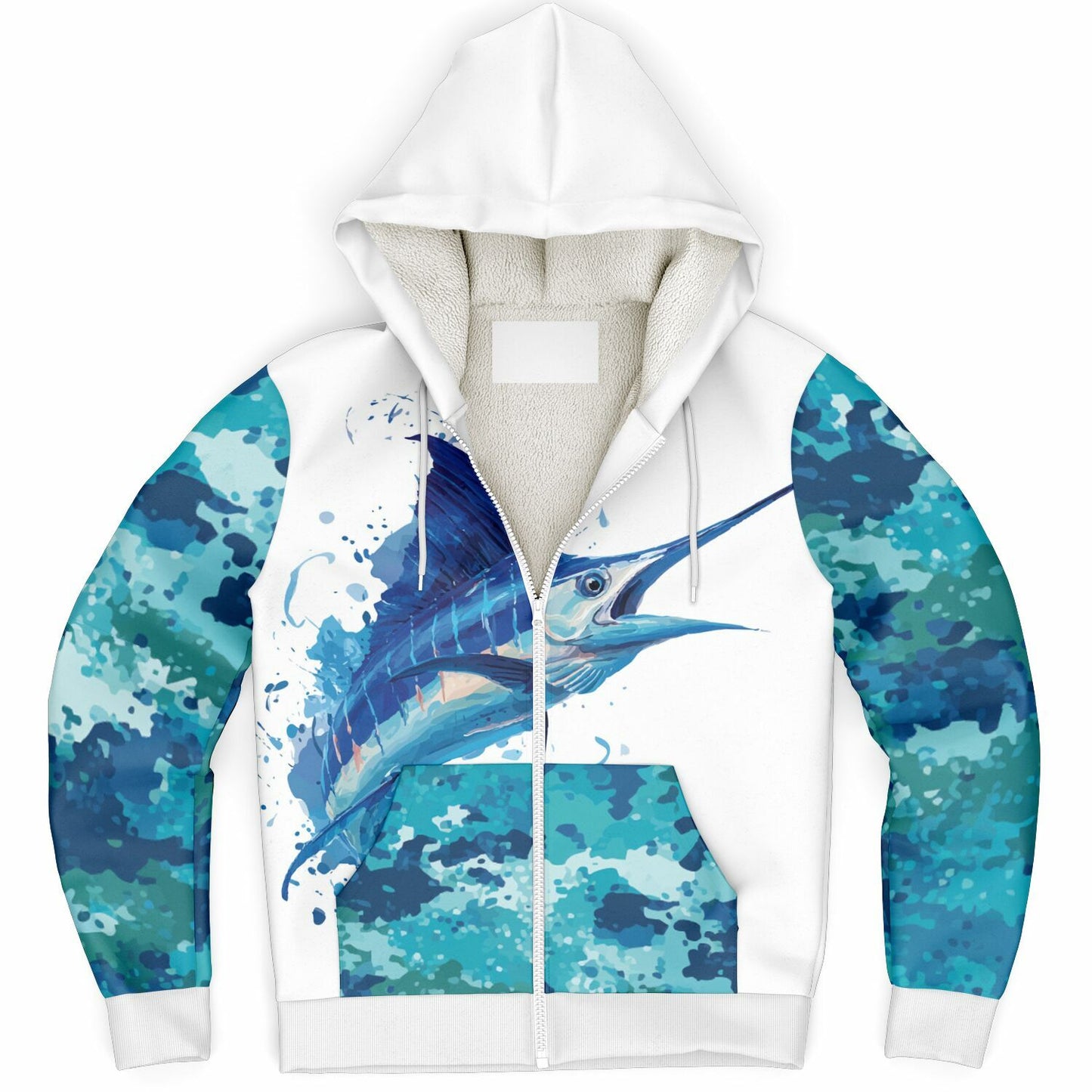 Marlin Microfleece Ziphoodie - AOP