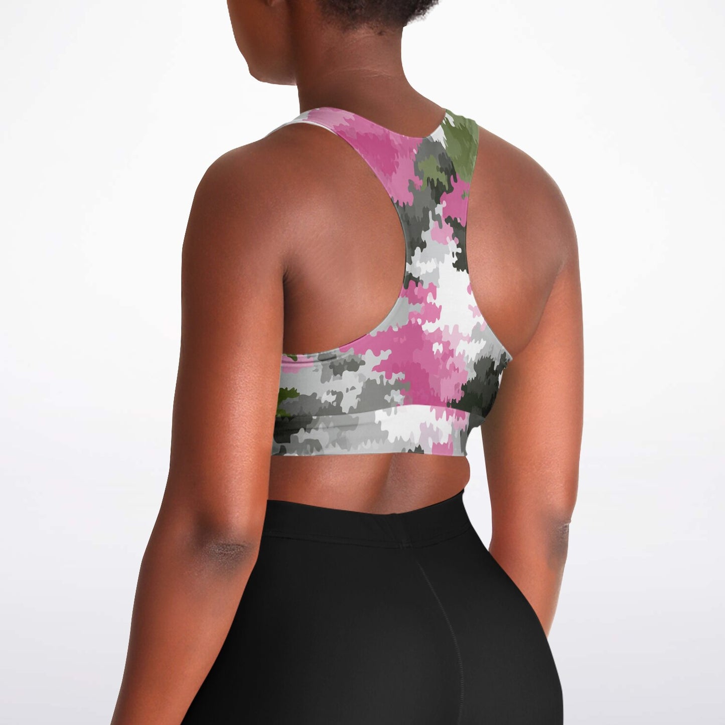 Padded Sports Bra - AOP