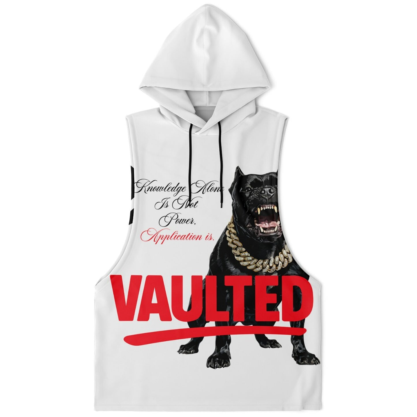 Fashion Drop Armhole Hoodie - AOP