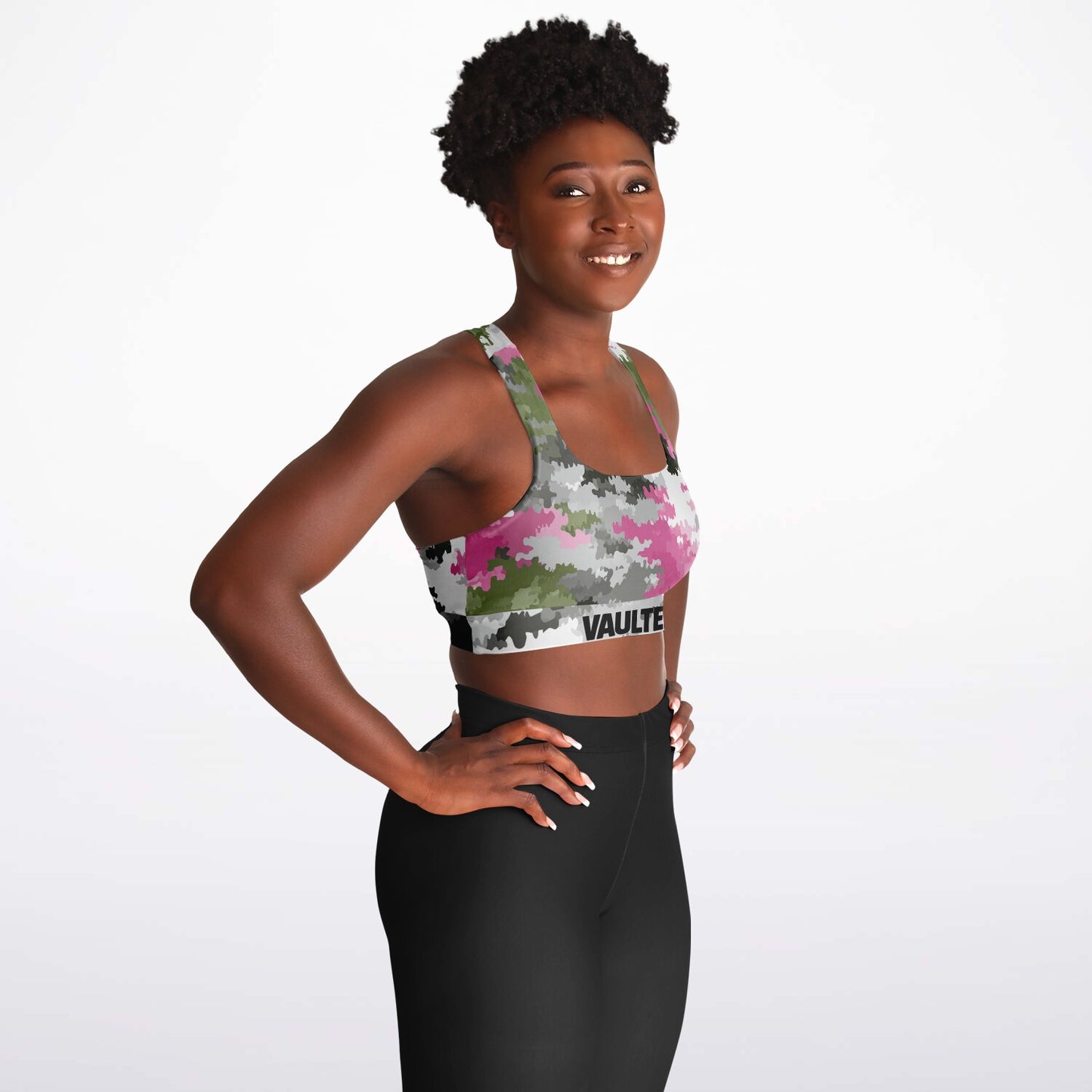 Padded Sports Bra - AOP