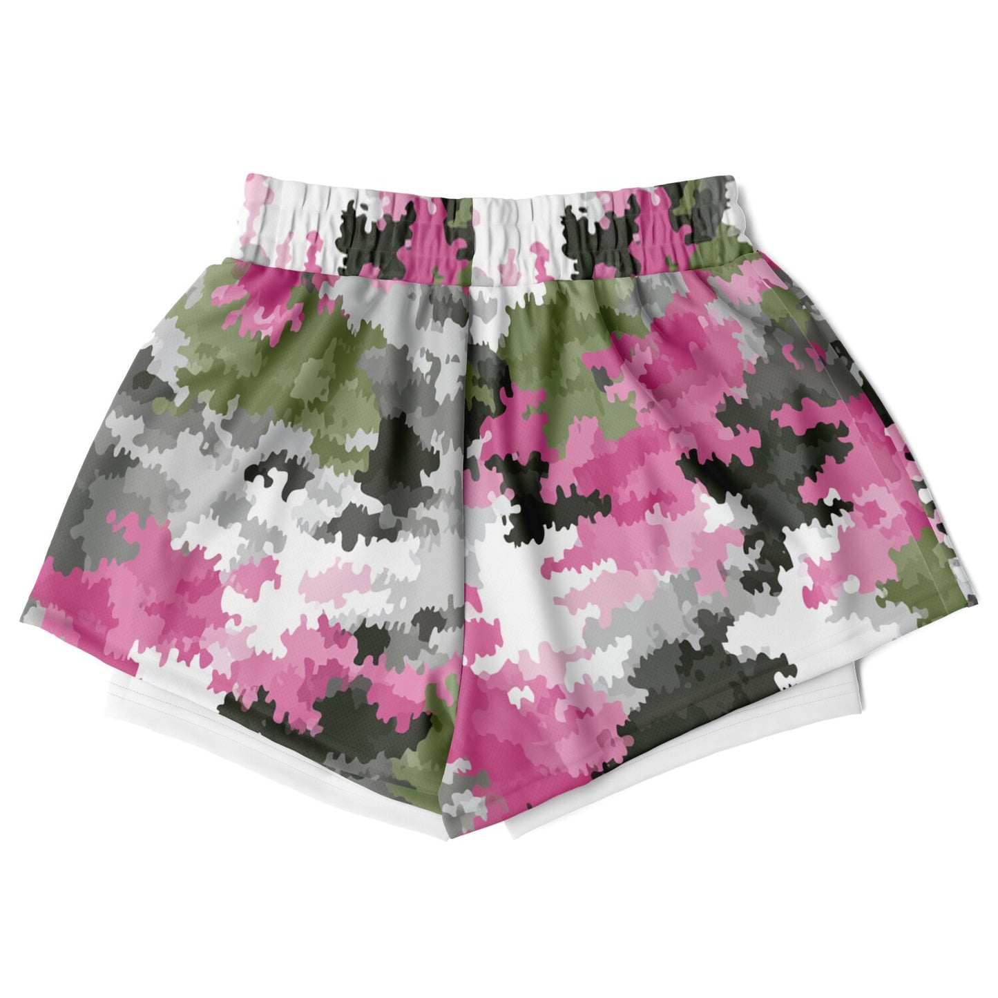Rose ops Women's 2-in-1 Shorts - AOP