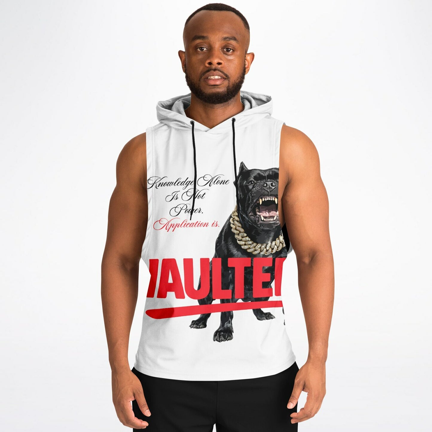 Fashion Drop Armhole Hoodie - AOP