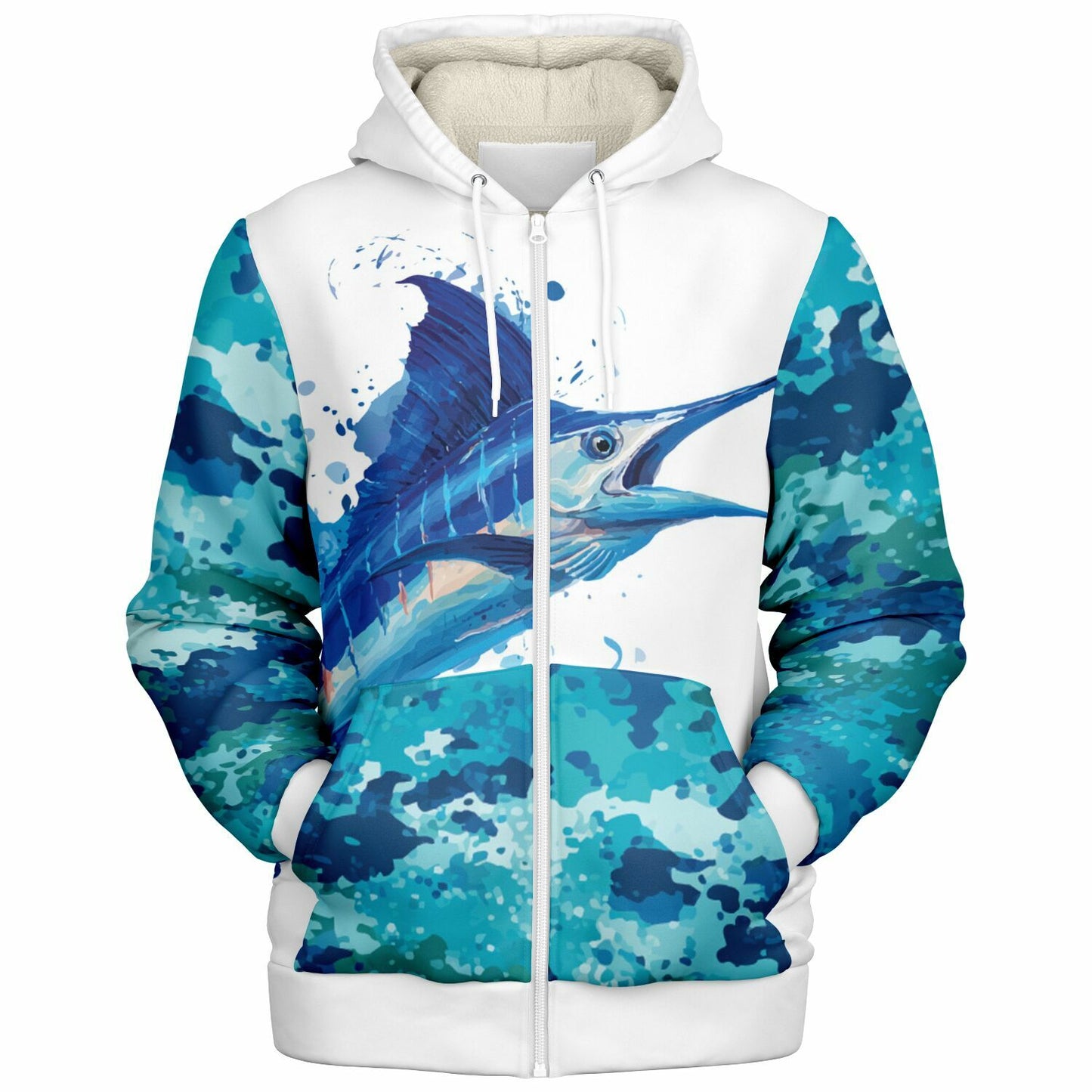 Marlin Microfleece Ziphoodie - AOP