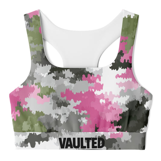 Padded Sports Bra - AOP