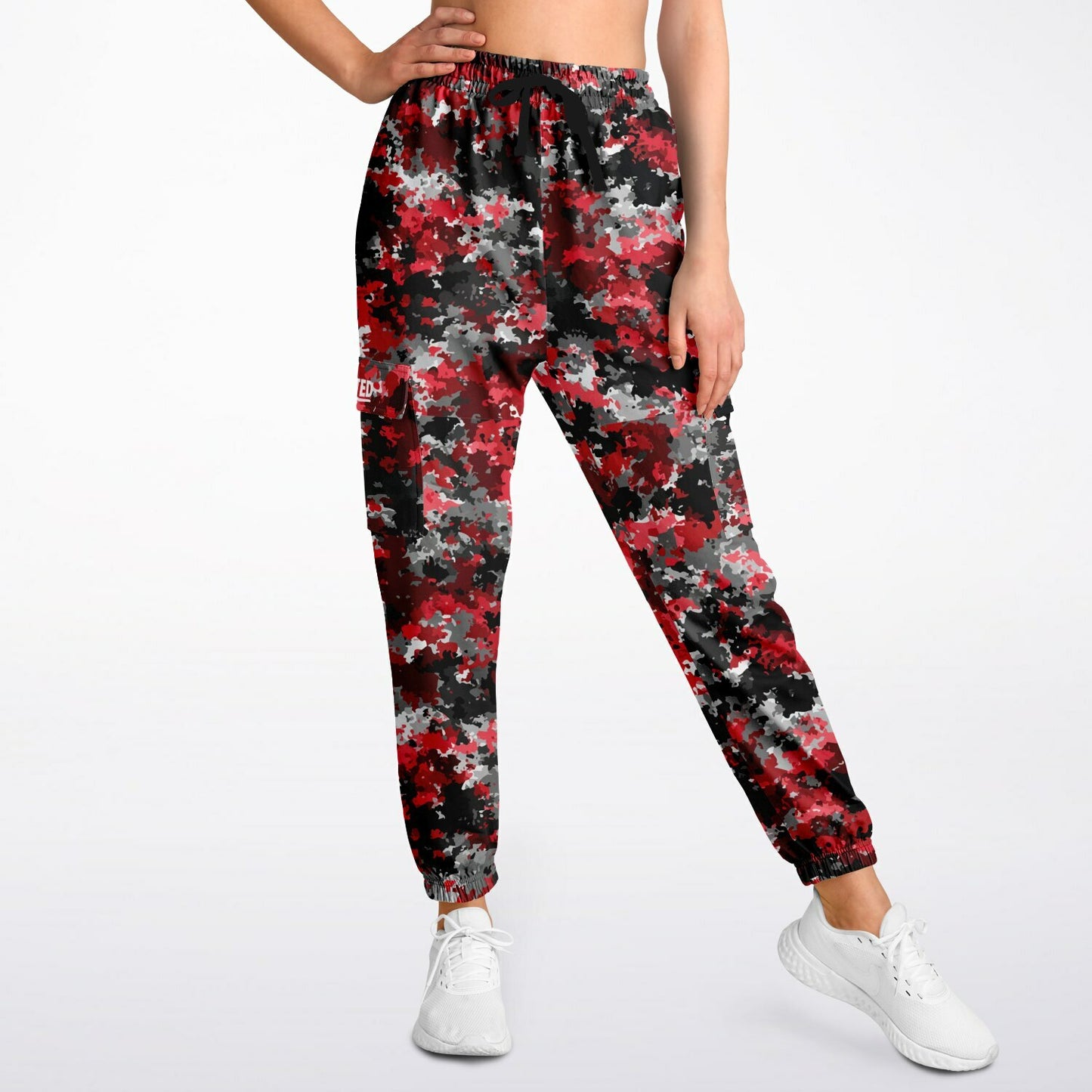 Vaulted Code Red Camo Cargo Sweatpants - AOP