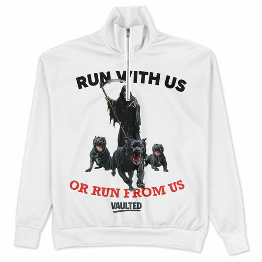 Heavyweight Oversized Quarter Zip Sweatshirt - AOP