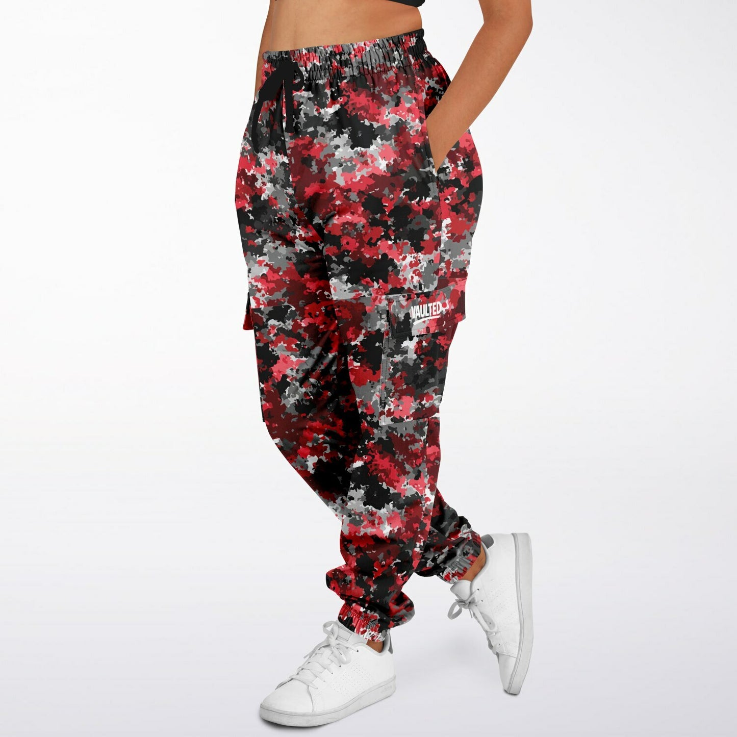 Vaulted Code Red Camo Cargo Sweatpants - AOP