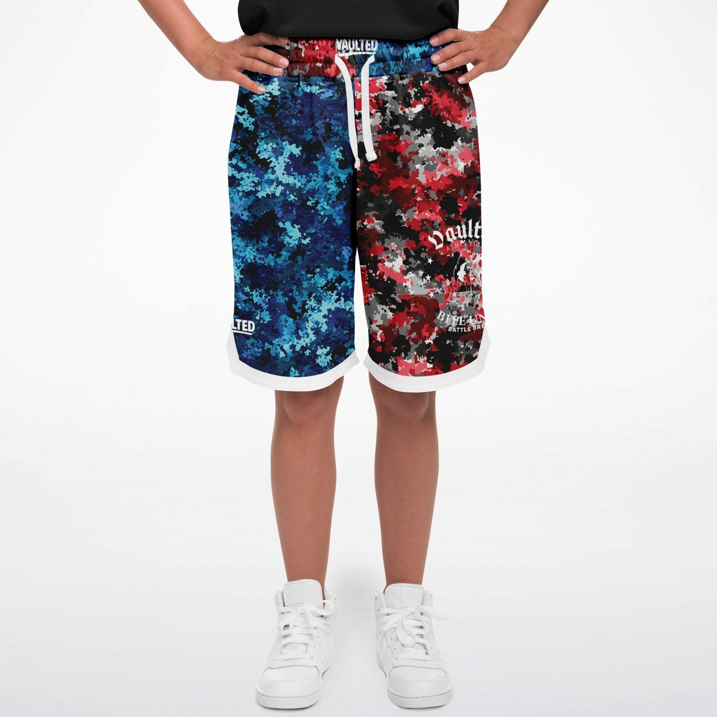 Vaulted Bite Unit Camo Basketball Shorts – Championship Series Edition