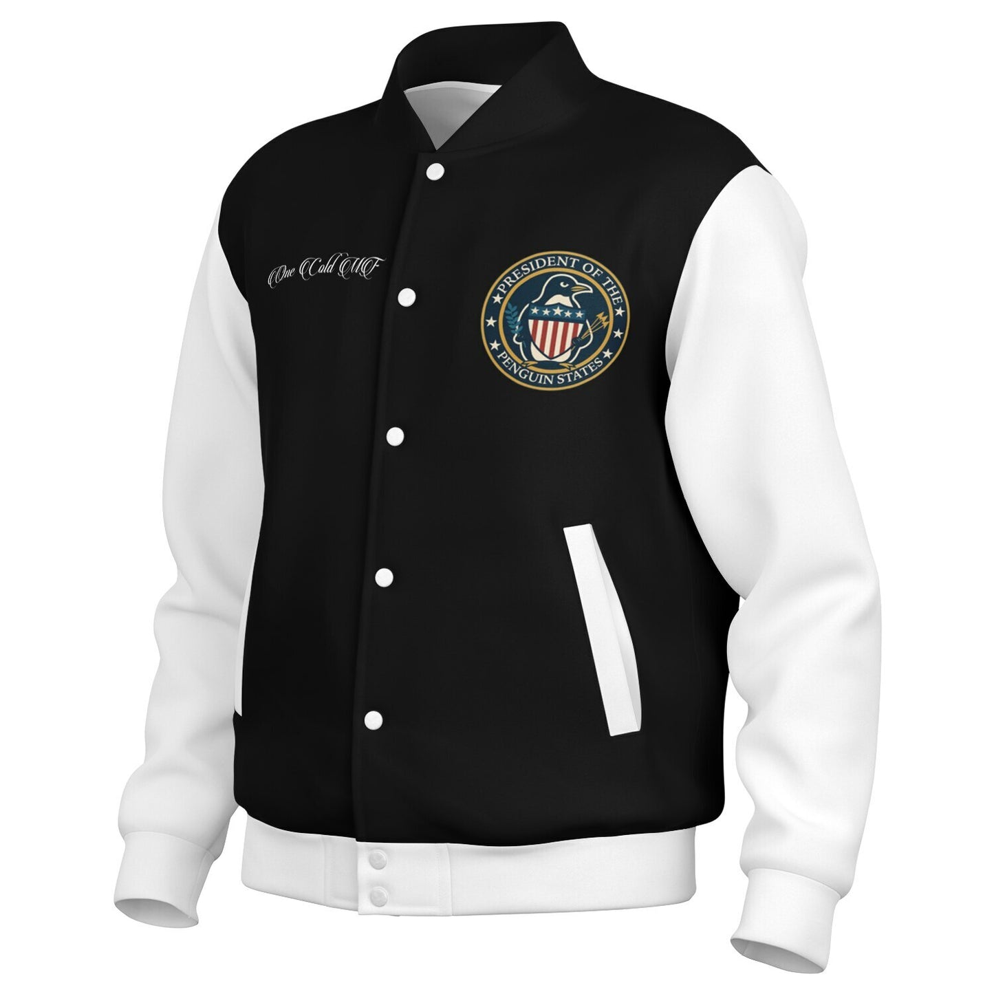 President of the Penguin States Baseball Jacket - AOP