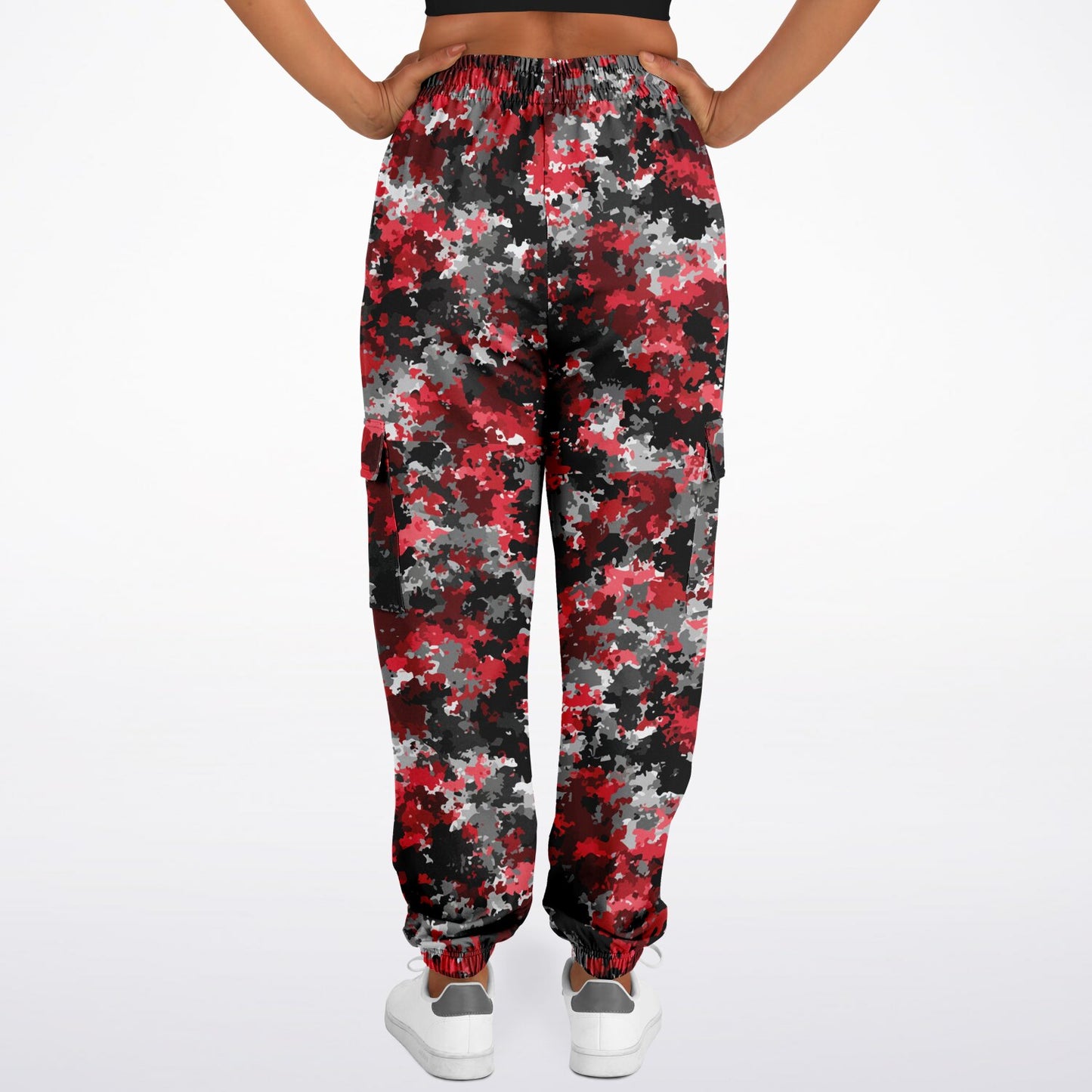 Vaulted Code Red Camo Cargo Sweatpants - AOP