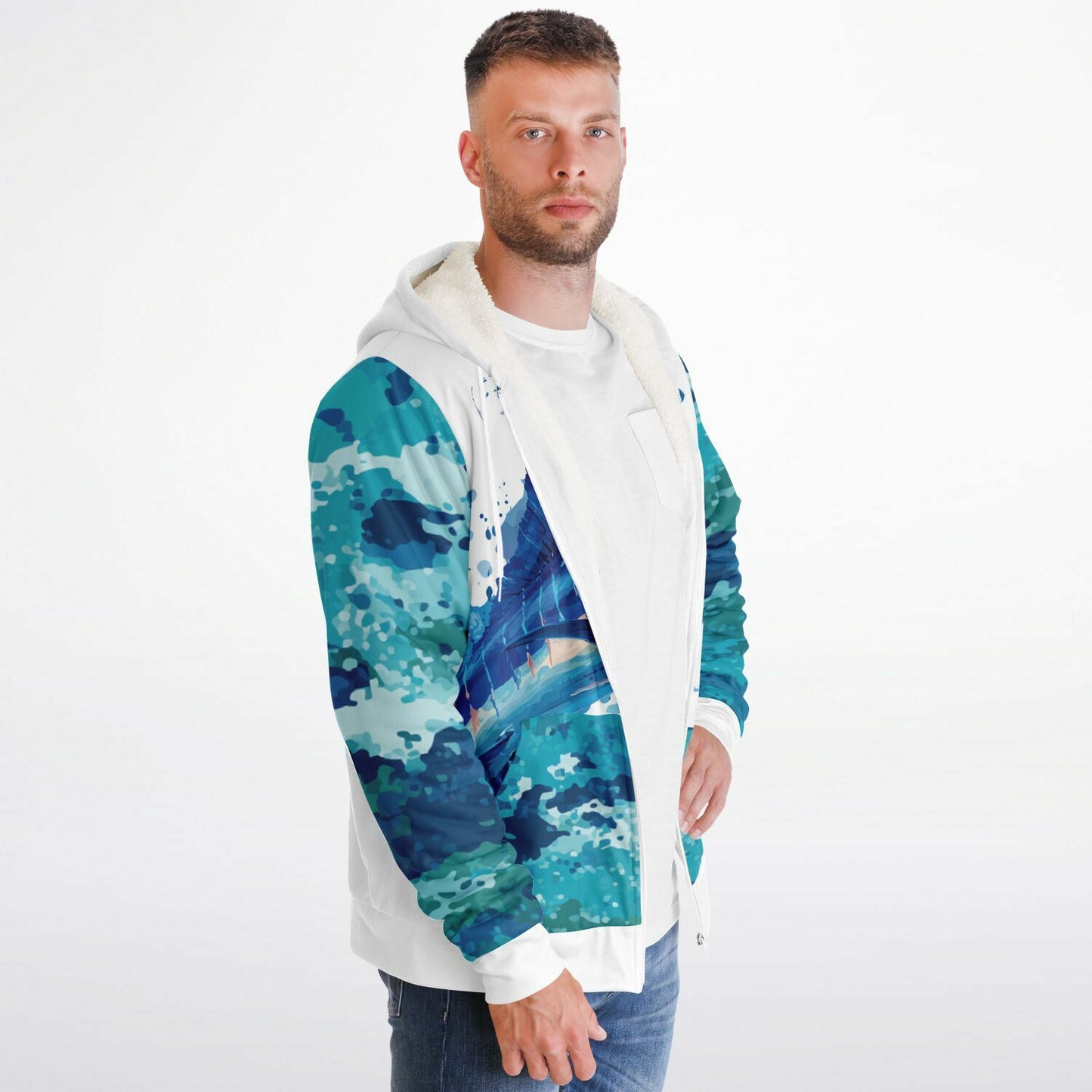 Marlin Microfleece Ziphoodie - AOP