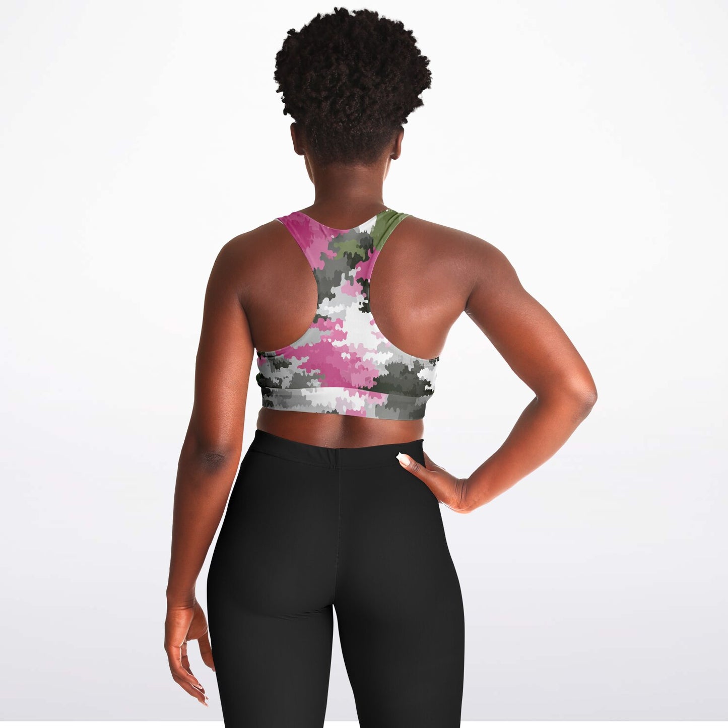 Padded Sports Bra - AOP