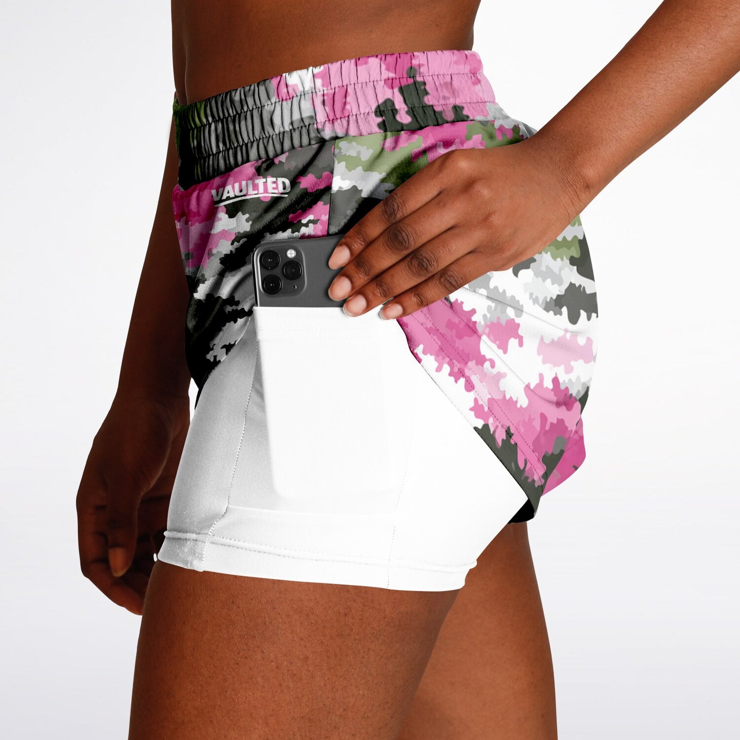 Rose ops Women's 2-in-1 Shorts - AOP