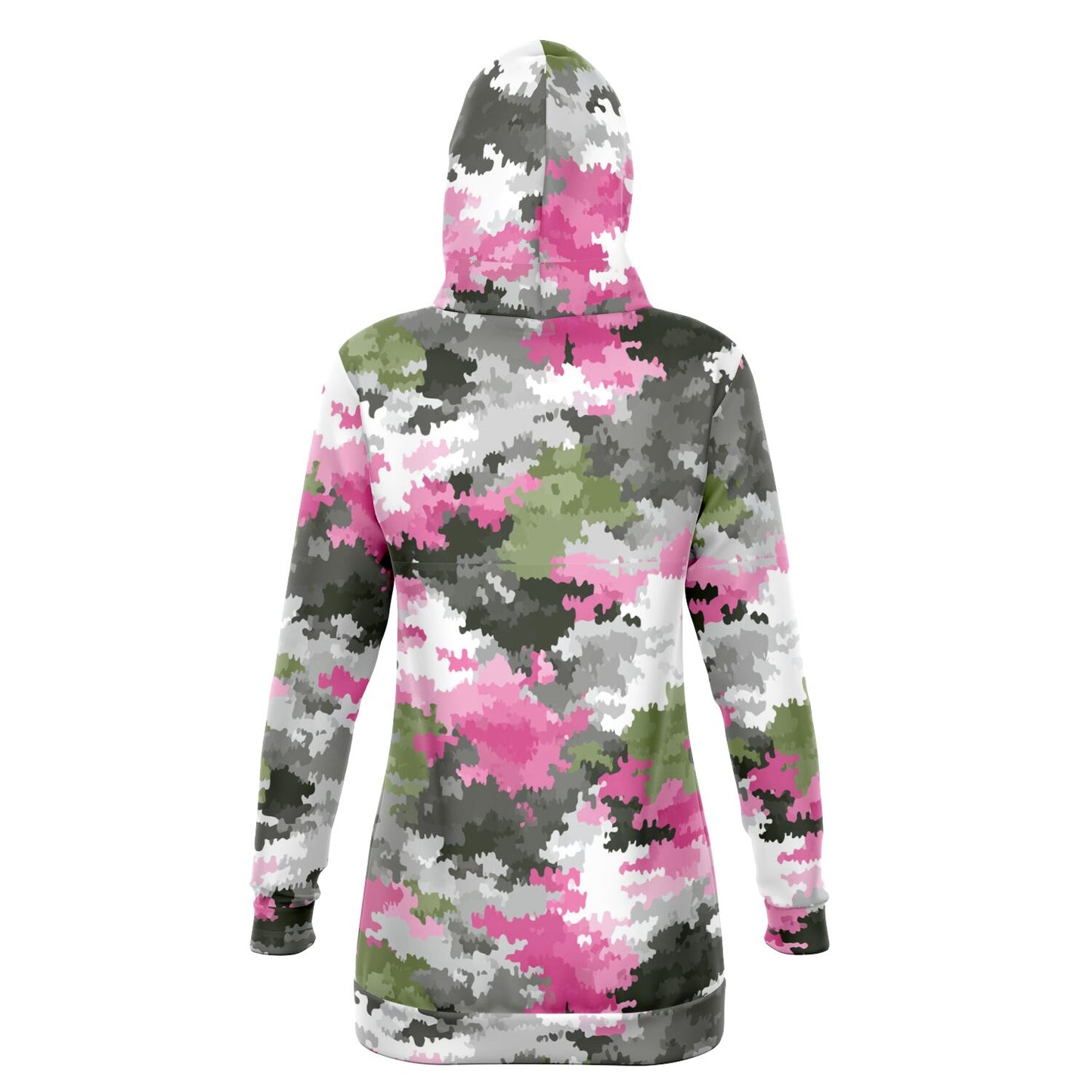 Athletic Rose Ops Longline Hoodie - AOP